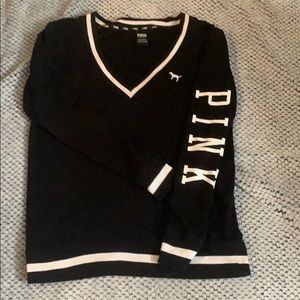 PINK V Neck long sleeve shirt